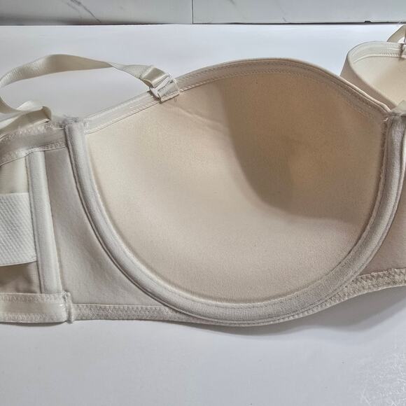 Torrid Push-Up Multi-Way Cream White Underwire Bra Size 40DD 40E - Picture 5 of 9